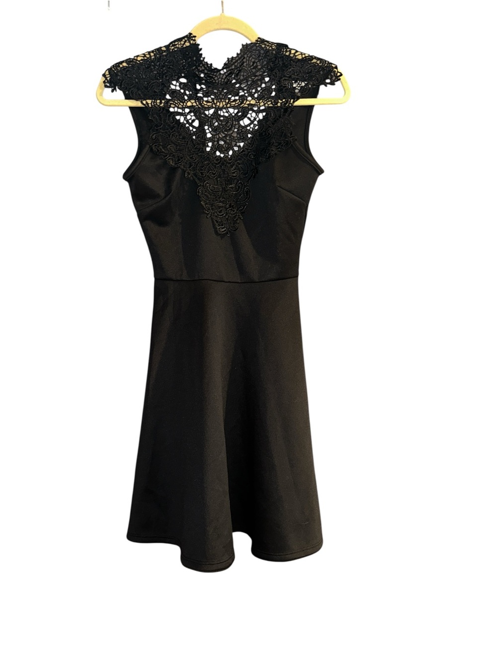 Charlotte Russe Black Lace Up Mini Dress | Size S